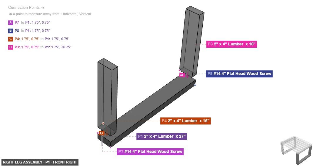 right leg assembly bottom