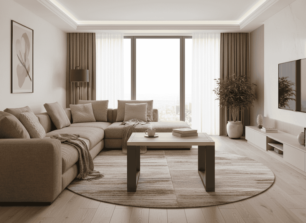 cofee table in living room