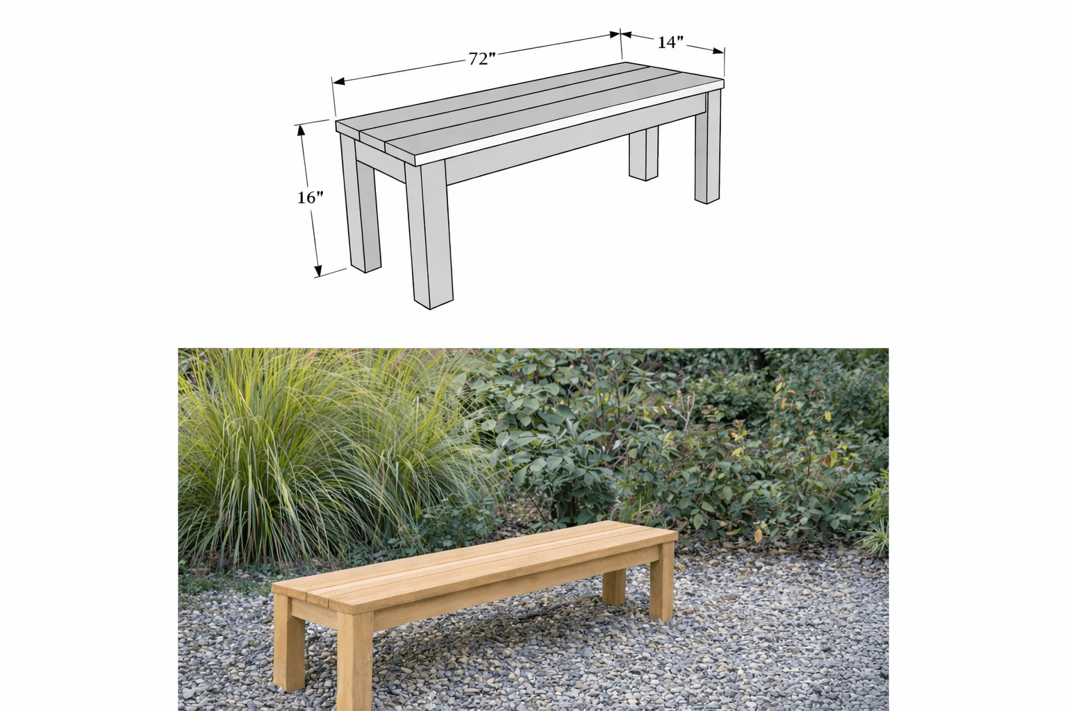 Garden bench