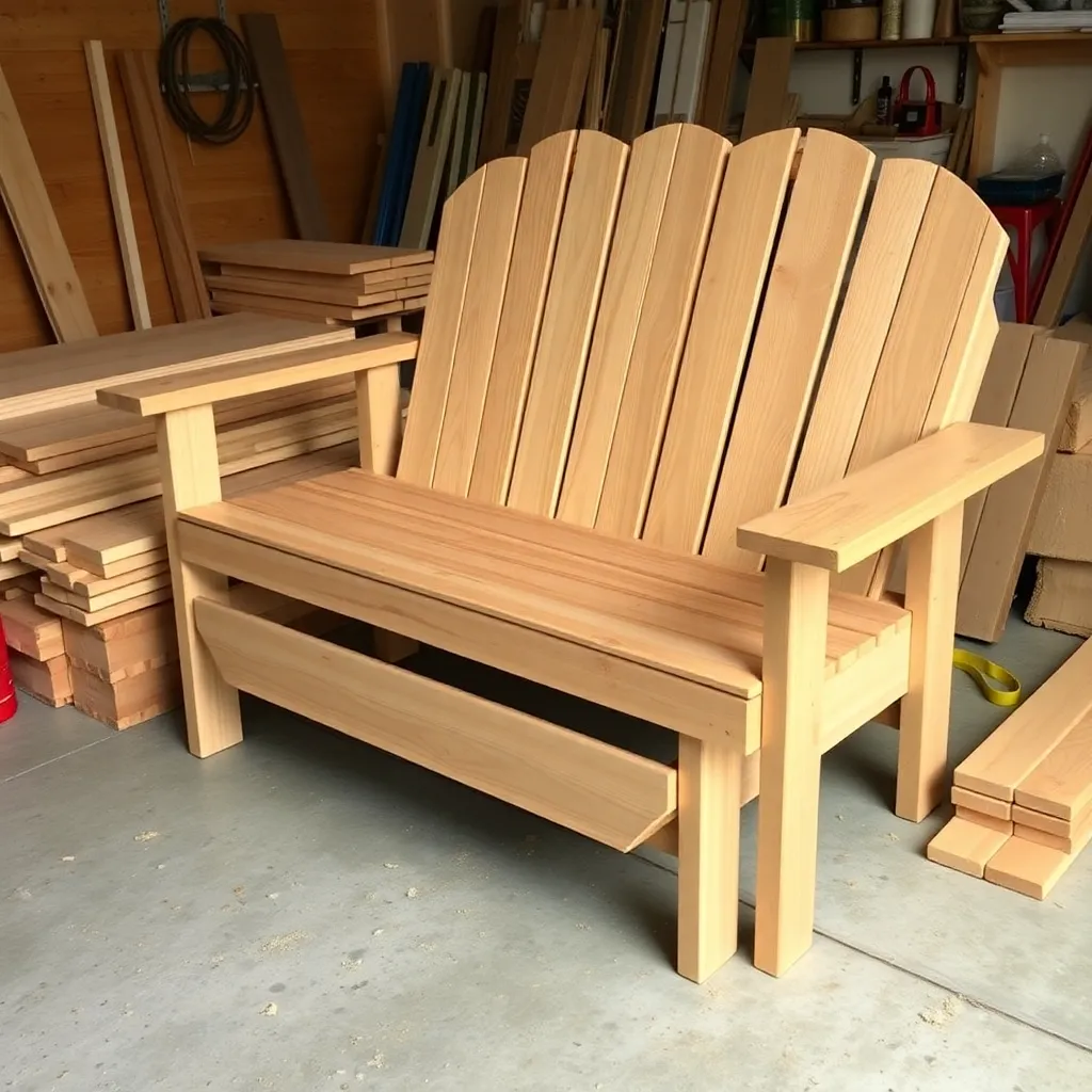 Cedar 1x6 and 1x4 boards including long 48-inch pieces for Adirondack loveseat build