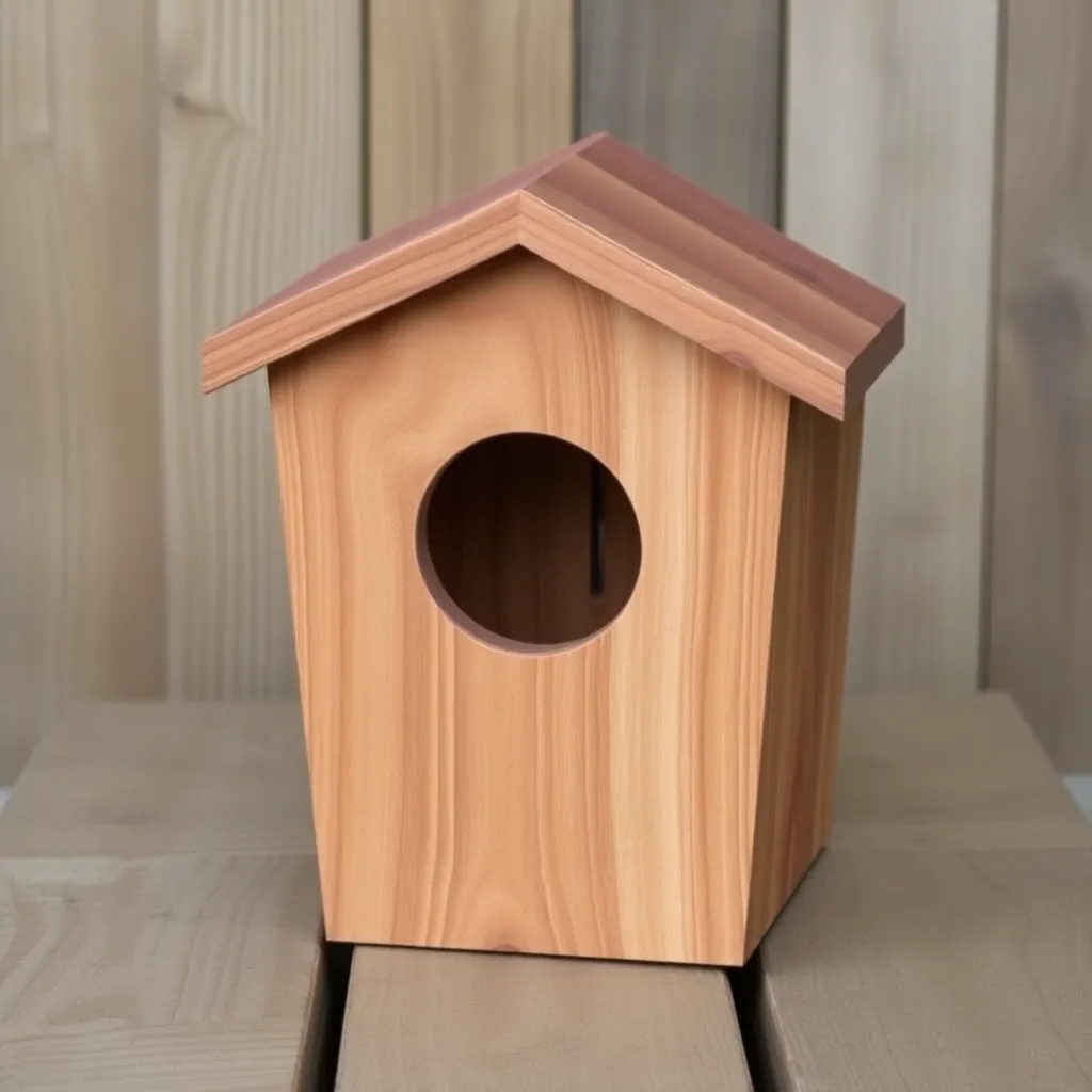 The Modern Geometric House — Bird Houses Designs: 6 Styles From Classic Craftsman to Modern Cedar Slab