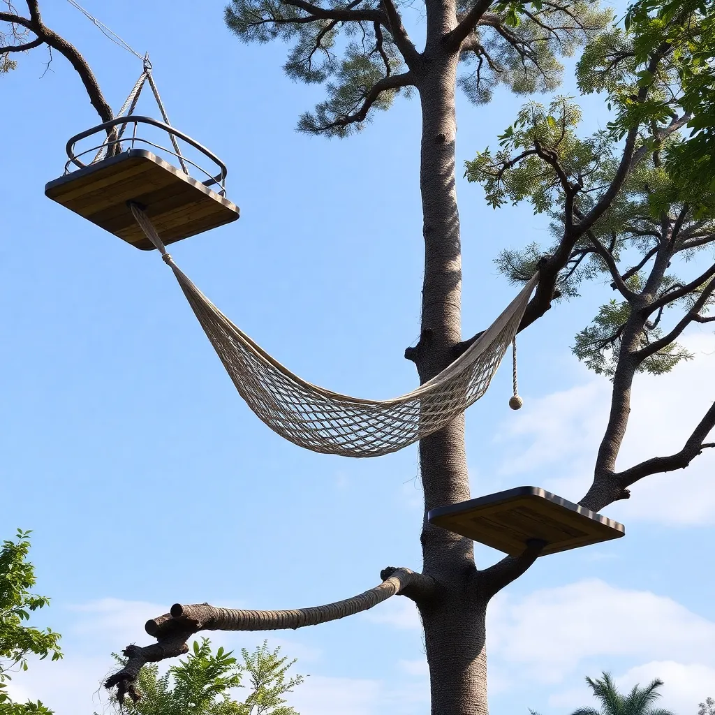 Add the Rope Bridge and Hammock — Cat Tree Plans: Build a 5-Foot Cat Tree With Sisal Posts and Hammock
