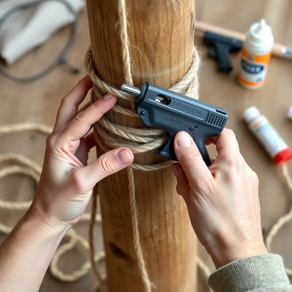 Wrap the Sisal Posts — Cat Tree Plans: Build a 5-Foot Cat Tree With Sisal Posts and Hammock