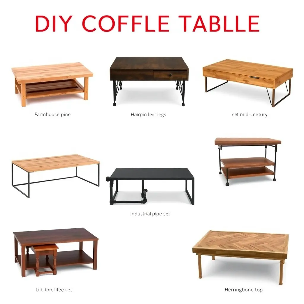 Six different DIY coffee table styles from farmhouse to modern