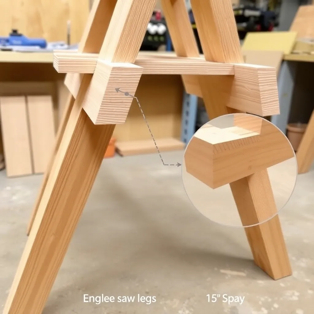 Folding Sawhorse Geometry