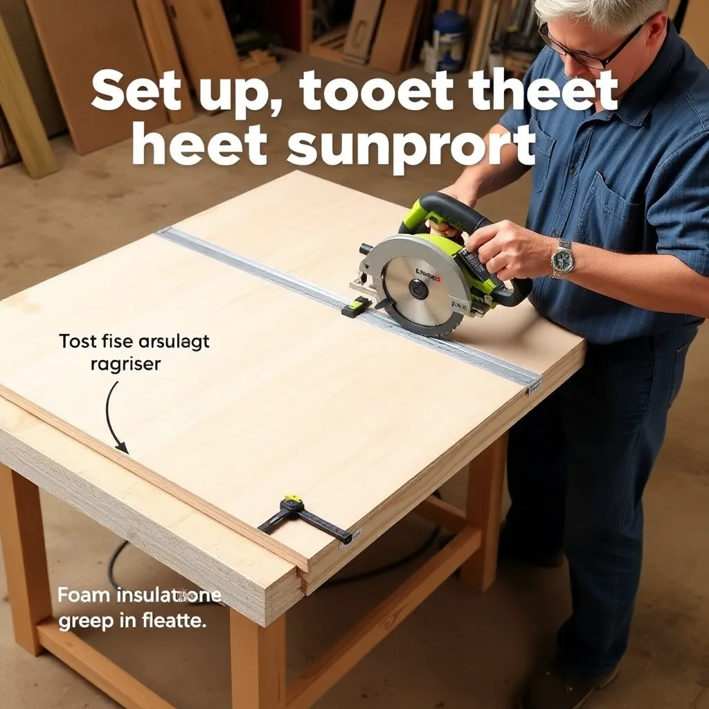 Step 1: Set Up Proper Sheet Support — Cutting Plywood with a Circular Saw: Accurate Breakdown from Full Sheets