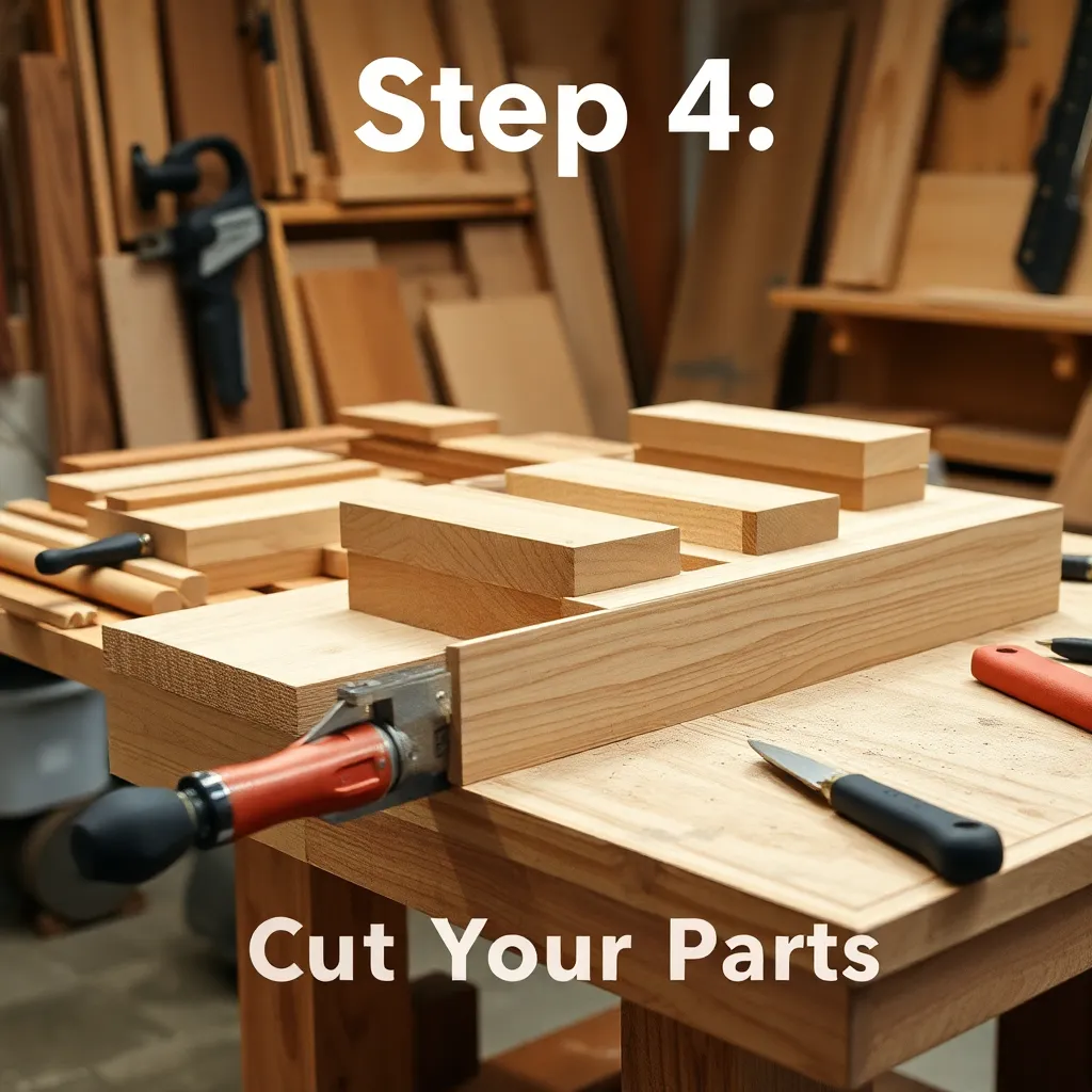 DIY coffee table — Step 4: Cut Your Parts