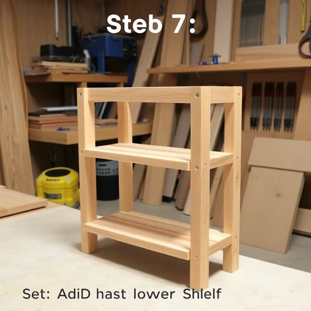 DIY coffee table — Step 7: Add the Lower Shelf