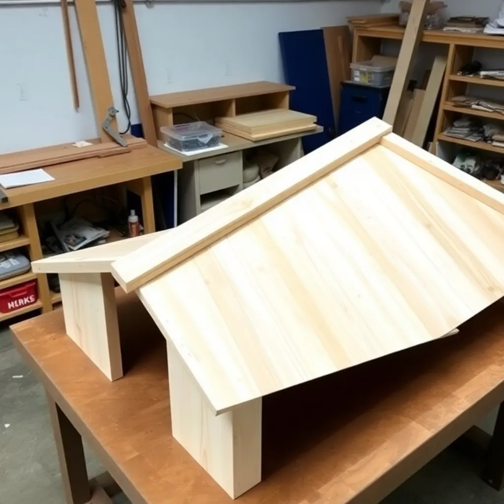 Build and Install the Hinged Roof — Dog House Plans: Build a Classic Gabled Dog House in Exterior Lumber