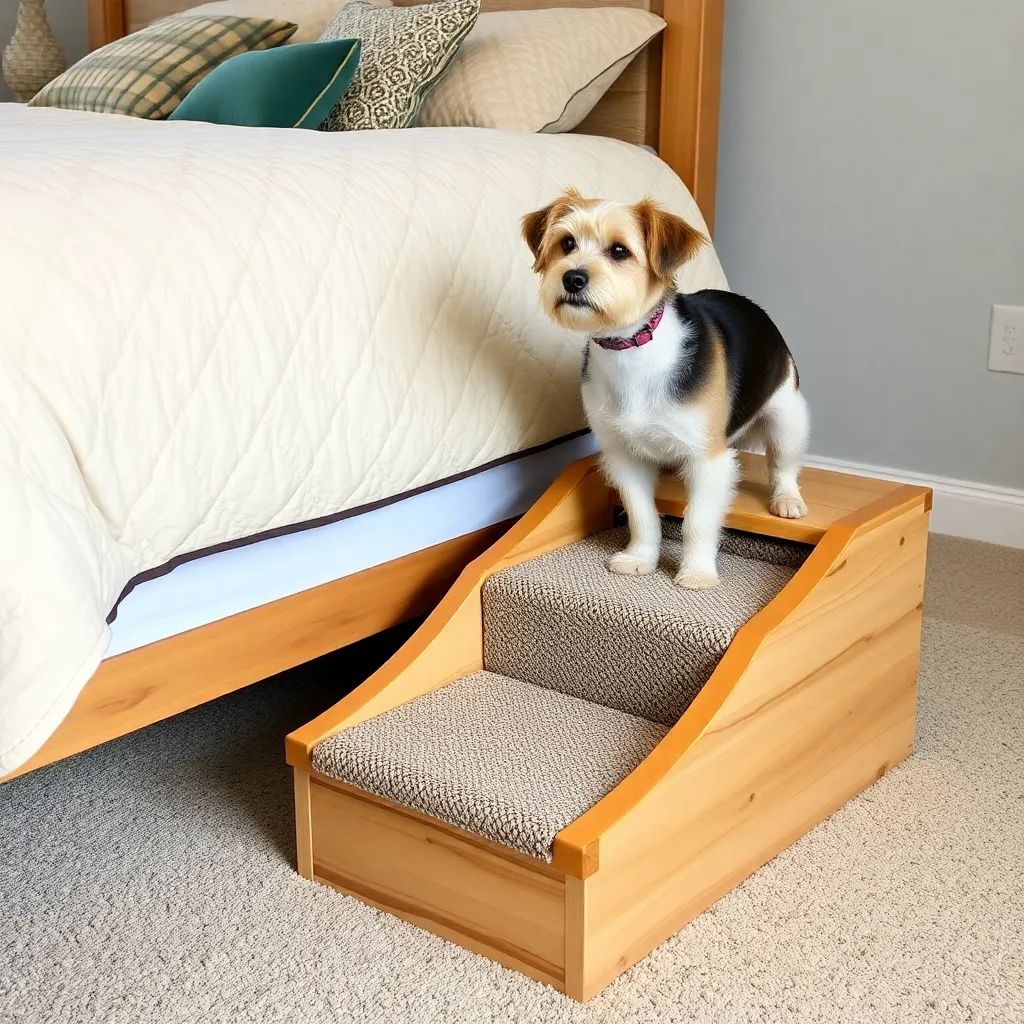 Finish and Train — Dog Stairs for Bed: Build a 3-Step Plywood Staircase With Storage