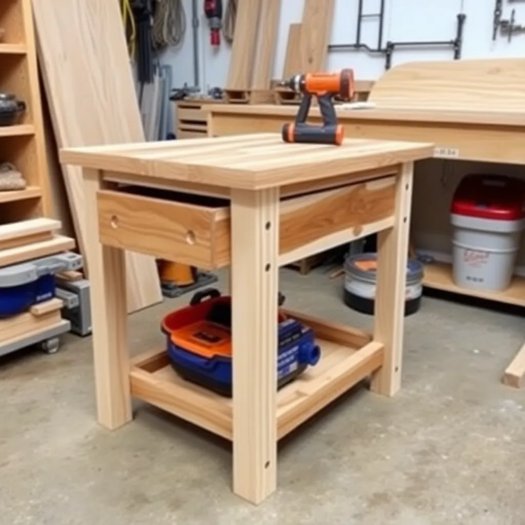 Build a Table With Drawer Storage — Folding Sewing Table Plans: 6 Builds From Wall-Mount to Full Craft Station
