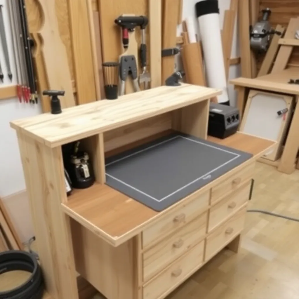 Build a Full Craft Station With Built-In Cutting Mat — Folding Sewing Table Plans: 6 Builds From Wall-Mount to Full Craft Station