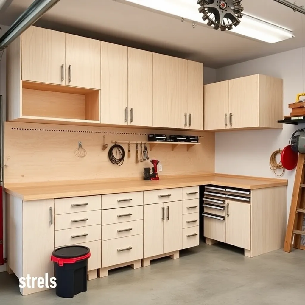 DIY plywood garage cabinet system with drawers and wall cabinets - Step 3: Build and Install the Drawers
