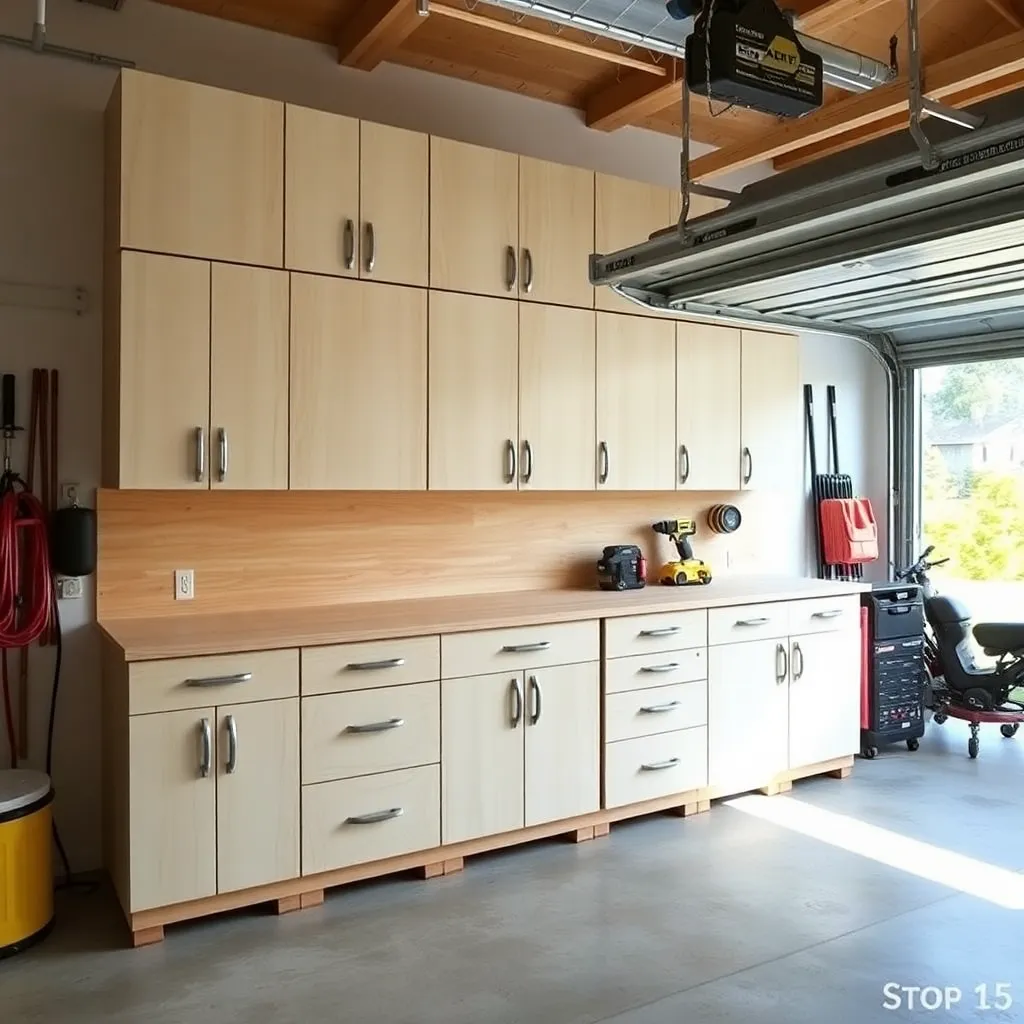 DIY plywood garage cabinet system with drawers and wall cabinets - Step 5: Build the Wall Cabinet