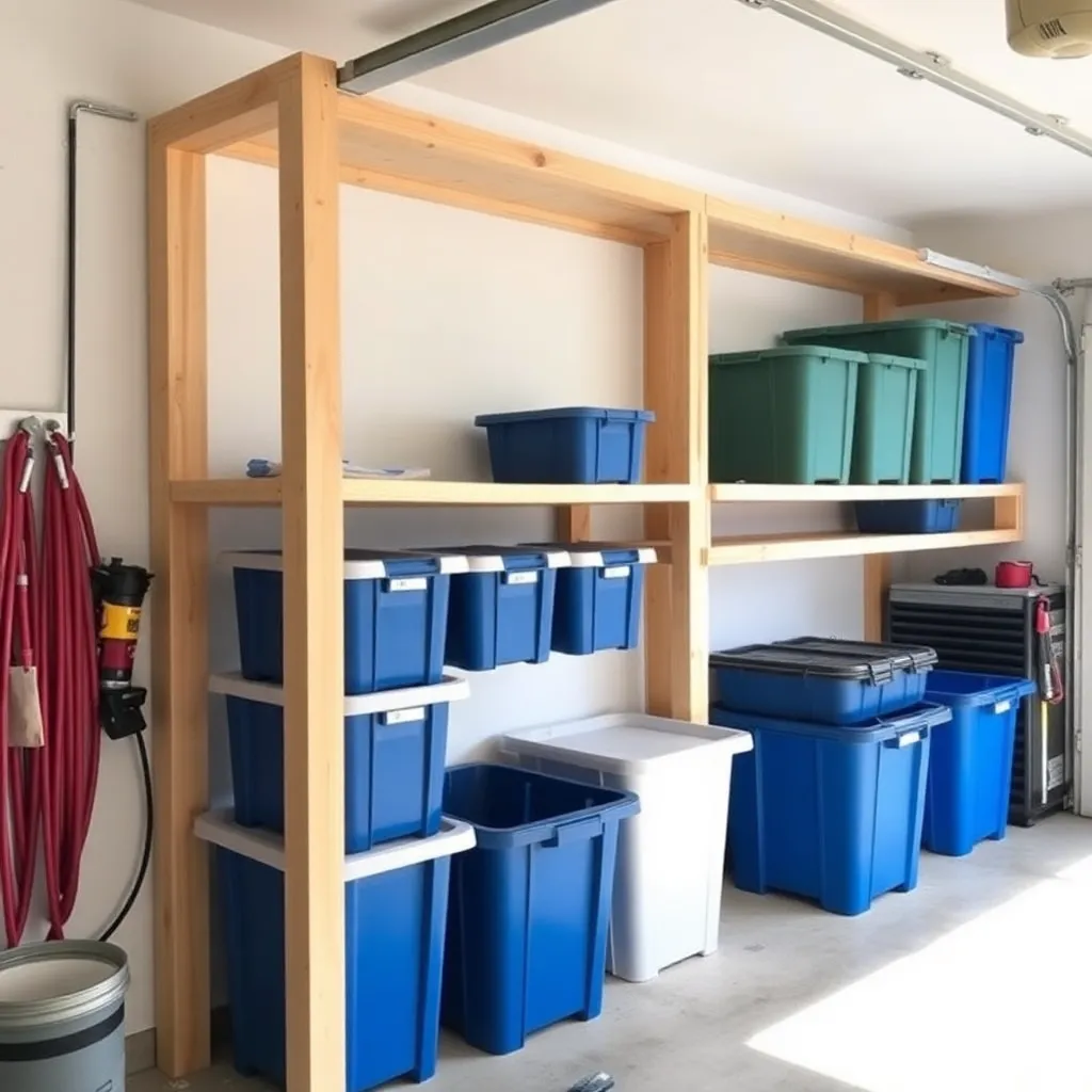DIY garage storage shelves built from 2x4 lumber - Step 1: Plan Your Shelf Layout