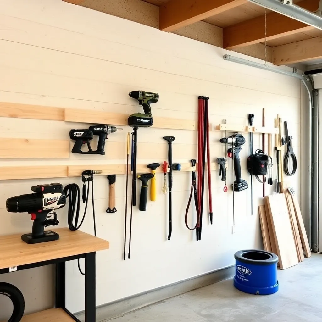 DIY French cleat wall system with custom tool holders in garage workshop - Step 3: Build the Rolling Tool Cart