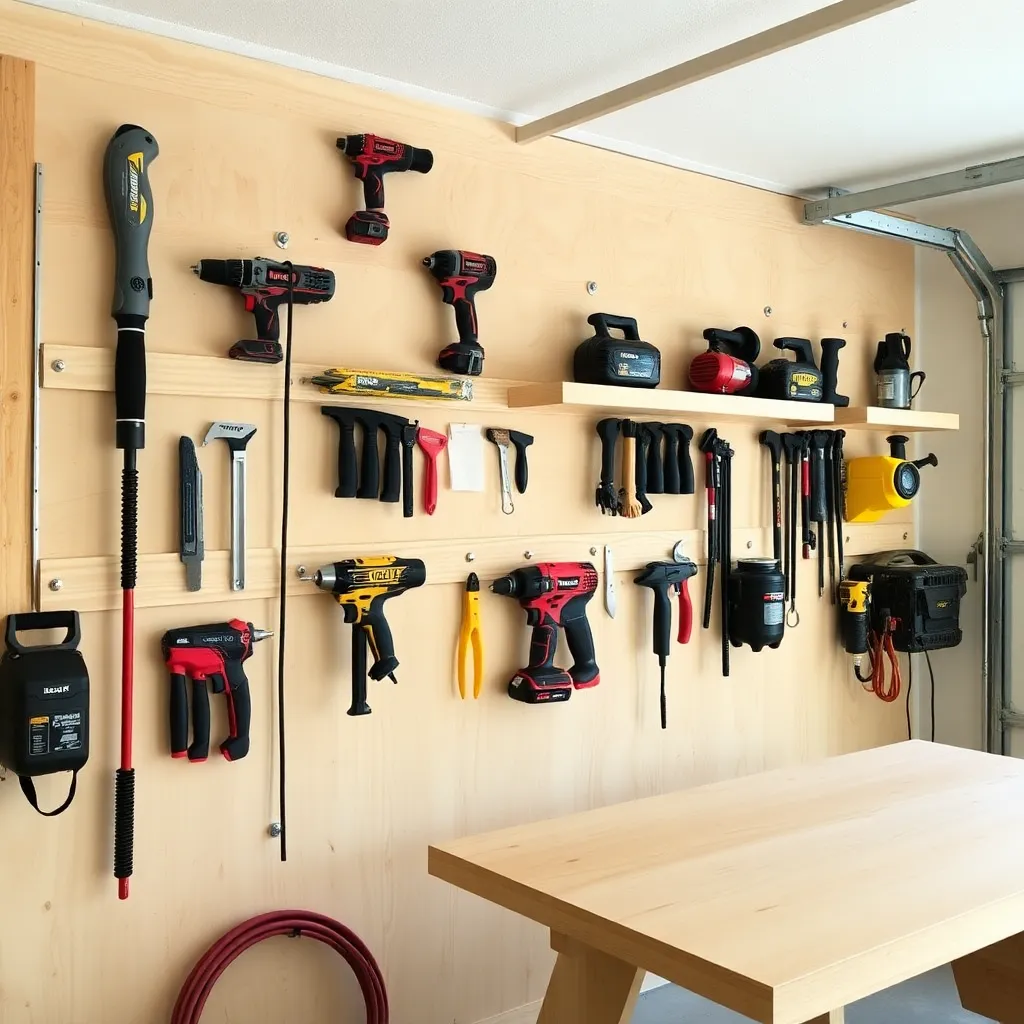 DIY French cleat wall system with custom tool holders in garage workshop - Step 5: Organize by Frequency of Use