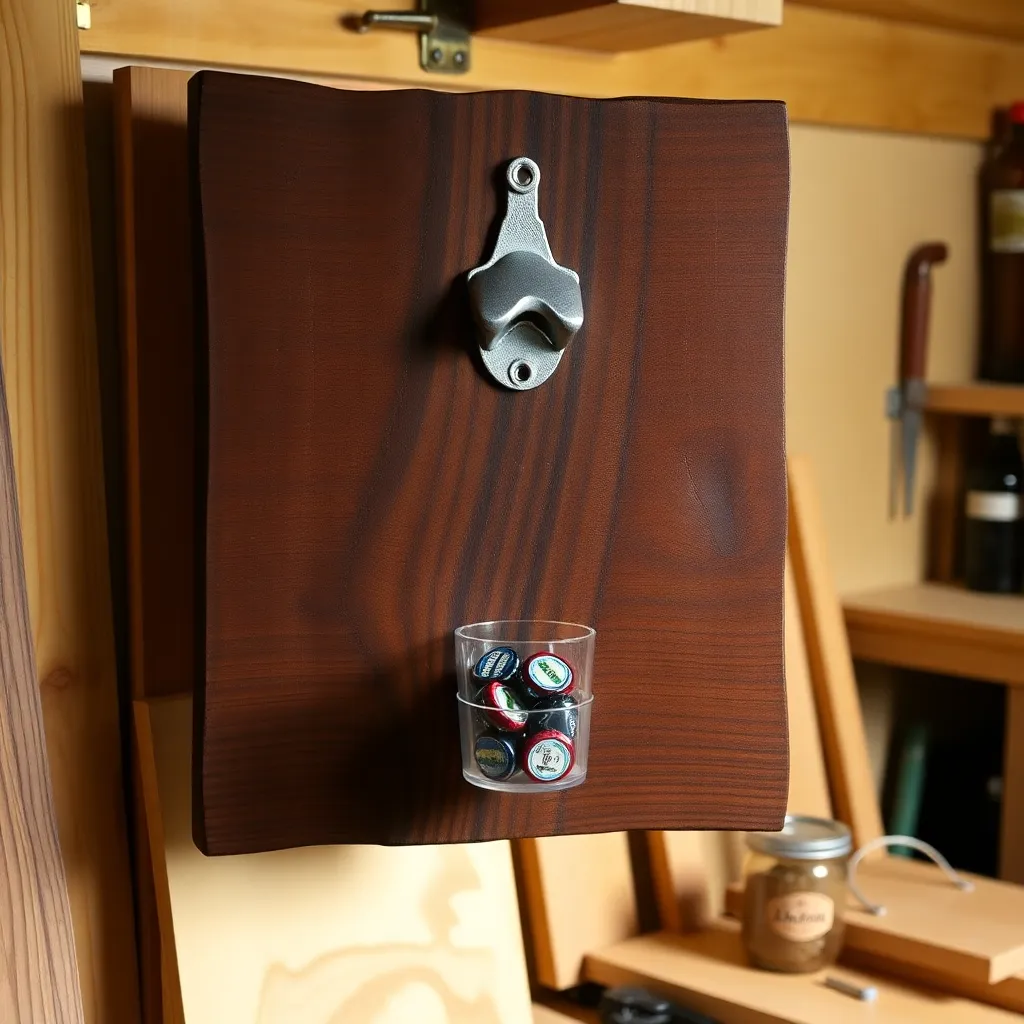 Step 1: Build a Bottle Opener Board - woodworking guide