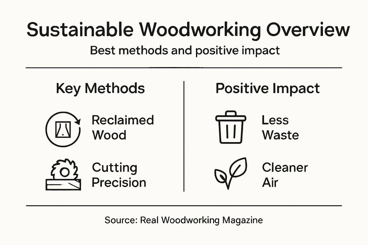 infographic shows eco friendly methods and impact