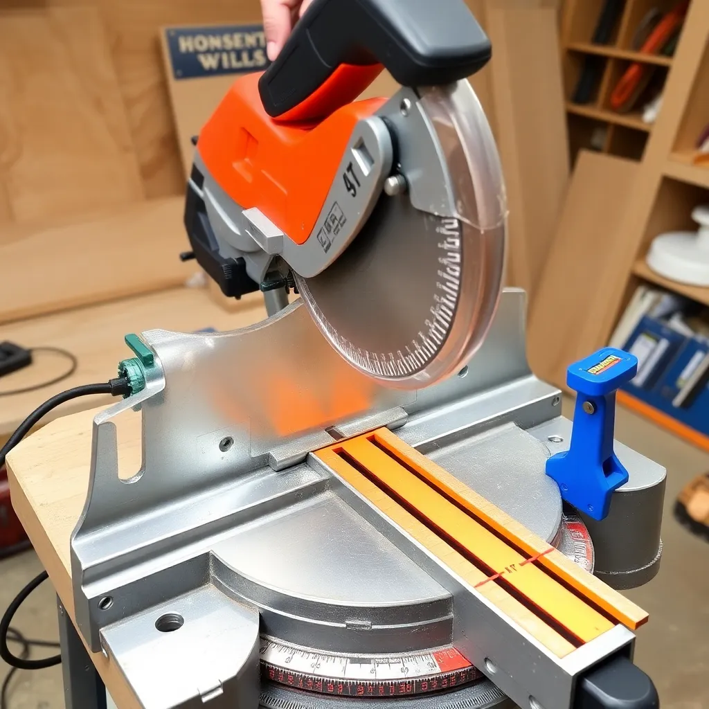 Step 2: Set Up the Miter Saw for the Nested Method