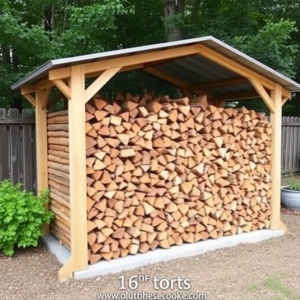 DIY 16-foot covered outdoor firewood rack with metal roof - Step 1: Plan the Storage Site
