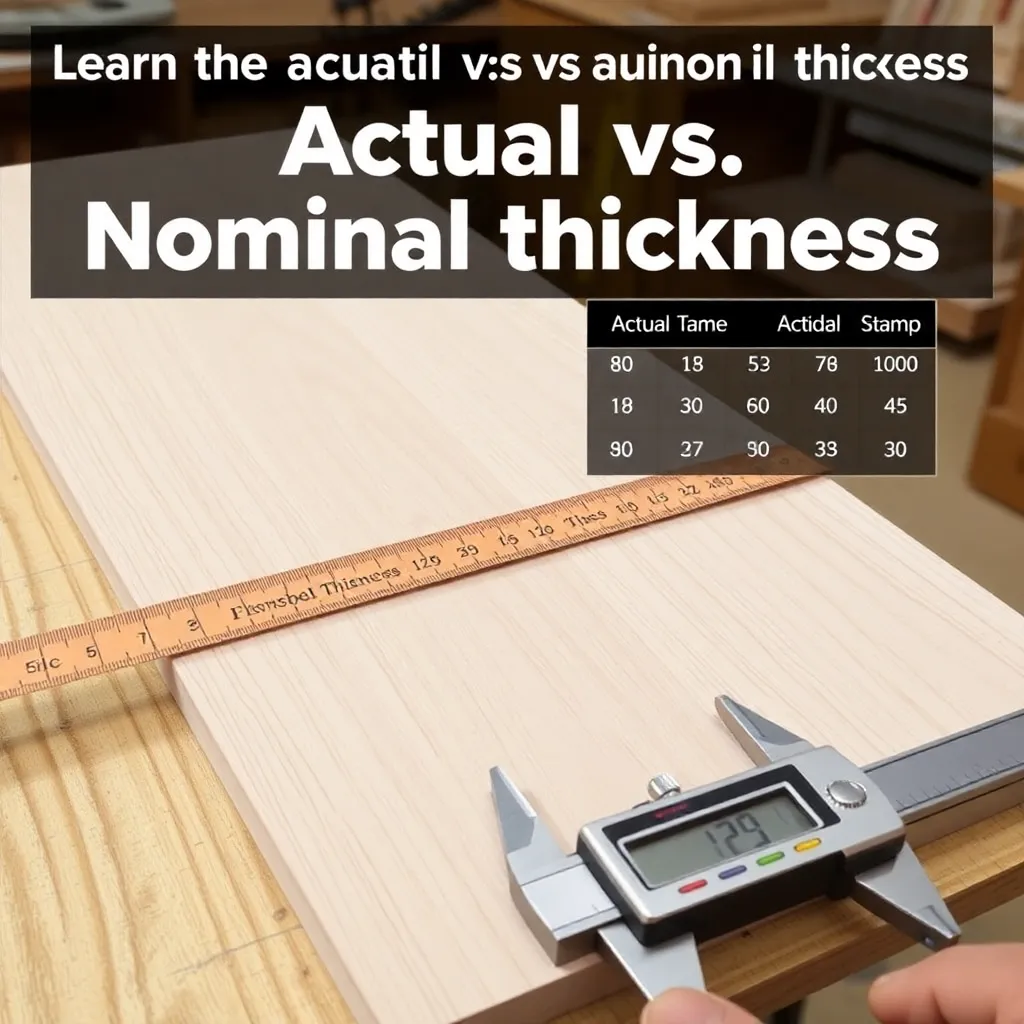 Step 1: Learn the Actual vs Nominal Thickness Chart — Plywood Dimensions: Standard Sizes, Actual Thickness, and What to Expect
