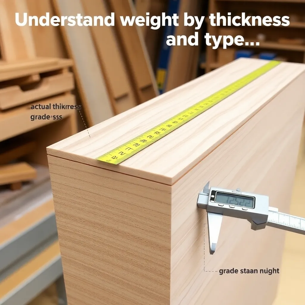Step 3: Understand Weight by Thickness and Type — Plywood Dimensions: Standard Sizes, Actual Thickness, and What to Expect