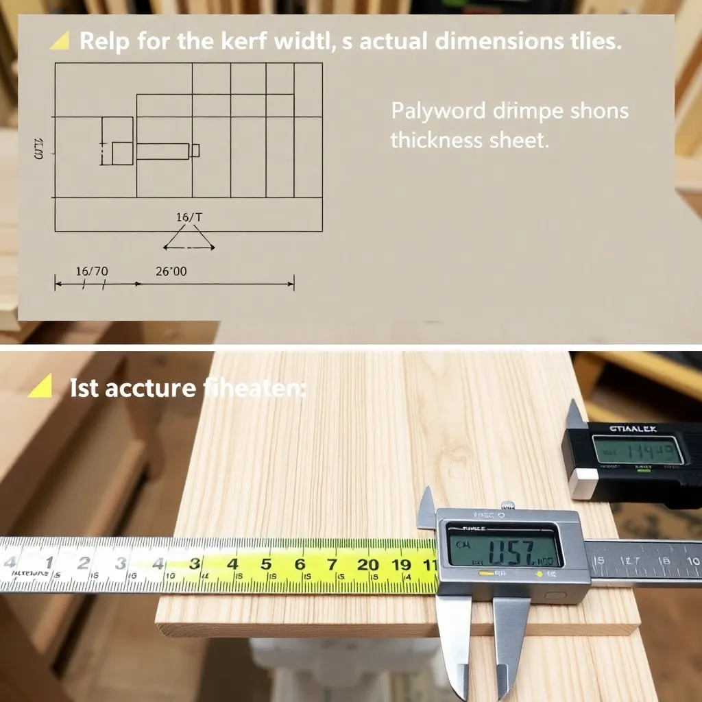 Step 5: Plan for Kerf Width and Actual Dimensions in Joinery — Plywood Dimensions: Standard Sizes, Actual Thickness, and What to Expect