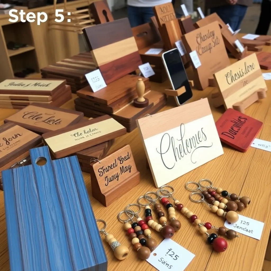 Step 5: Wood Bead Keychains - woodworking guide