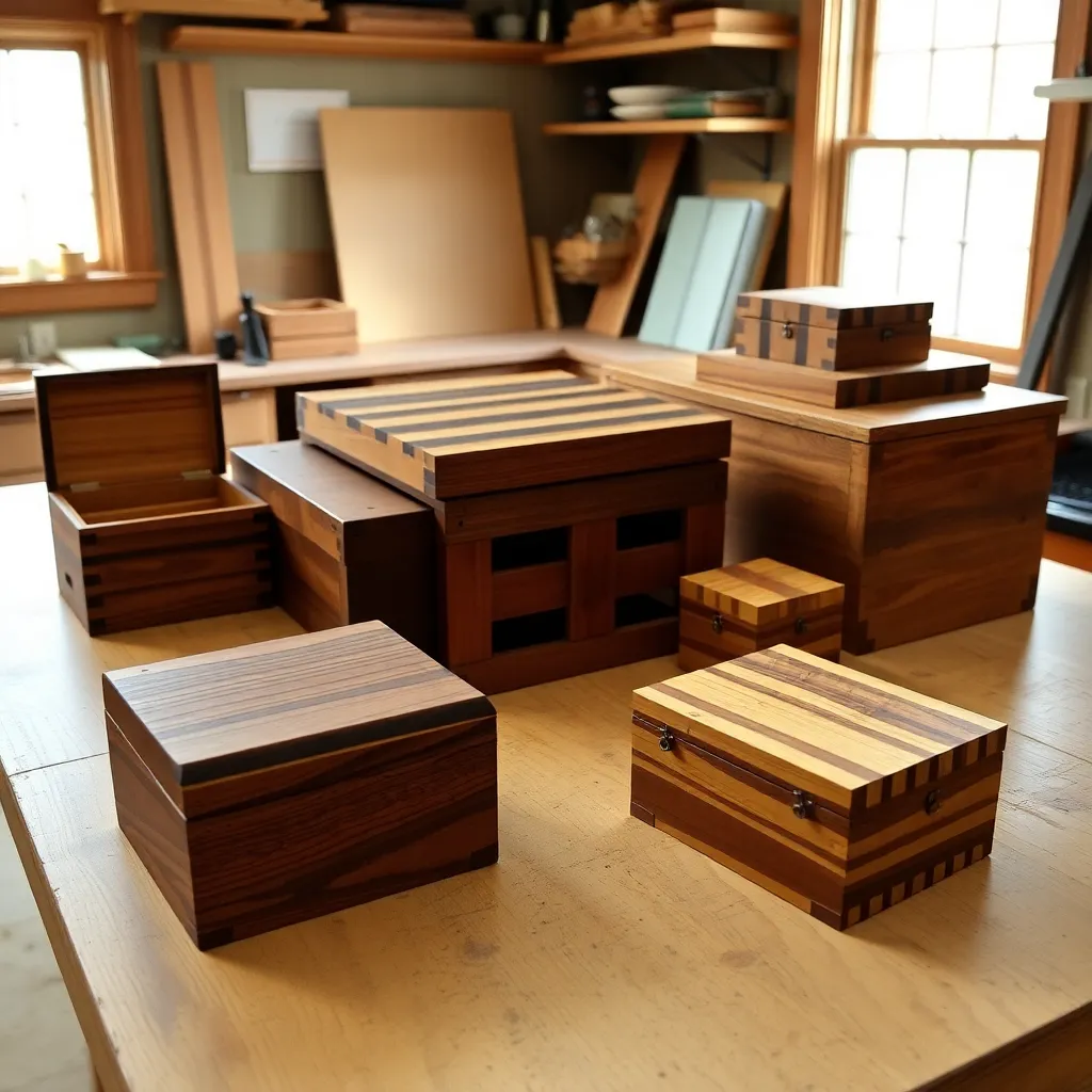 Small wooden box projects - bread box plans