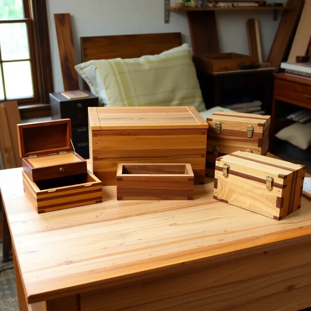 Small wooden box projects - wooden chest plans