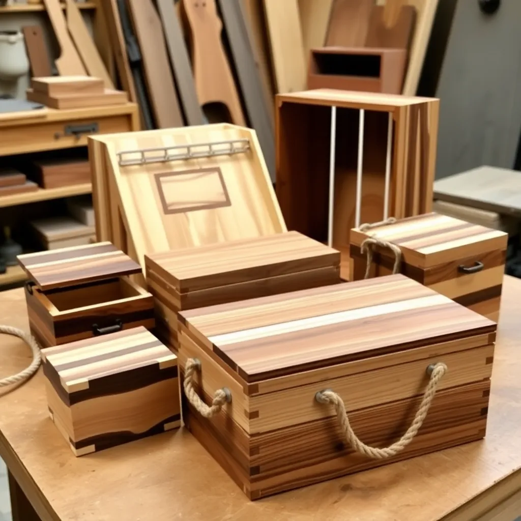 Small wooden box projects - woodworking crate