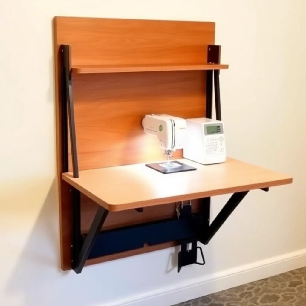 Folding Sewing Table Plans — specialty wood projects
