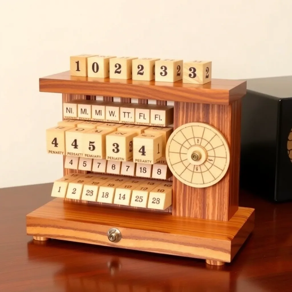 Wooden Calendar Plans — specialty wood projects