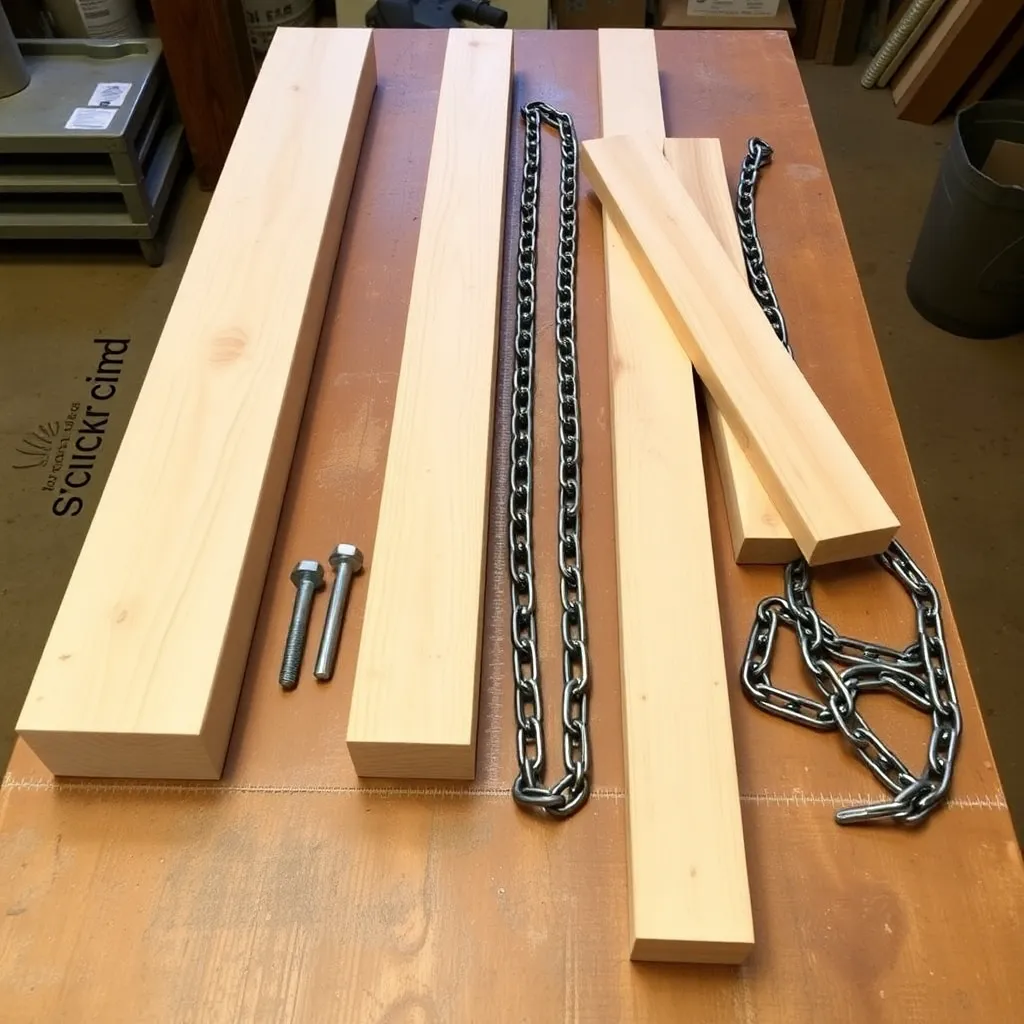 Cedar 2x6 rails 1x6 slats and heavy half-inch eye bolt hardware for building a porch swing bed