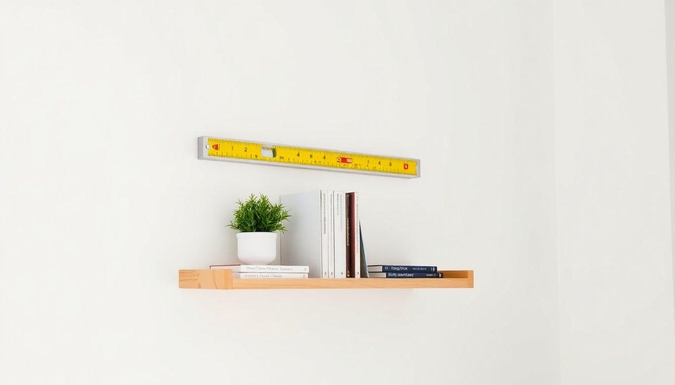 Simple wall shelf mounted beginner woodworking project