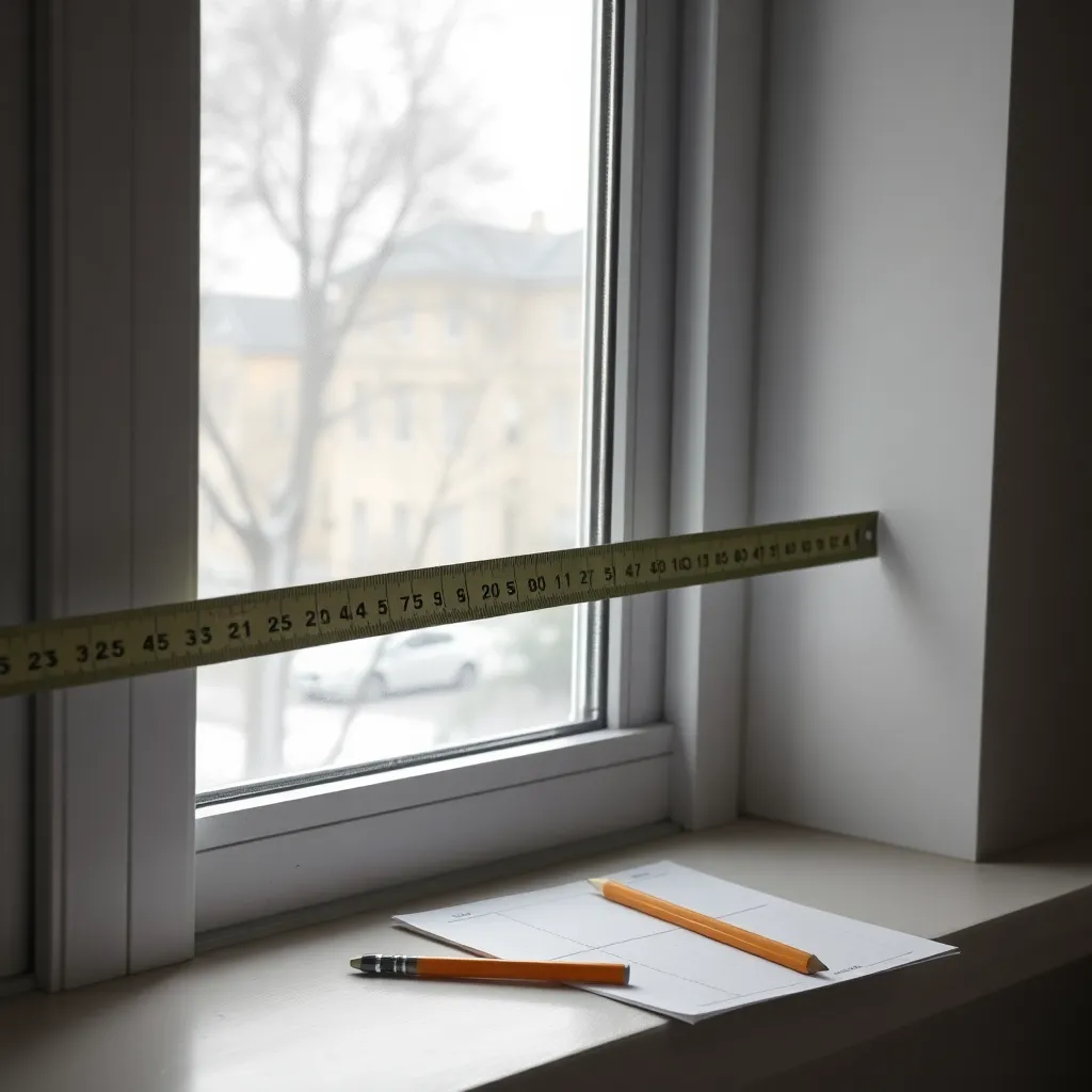 Measuring a window frame width for a DIY window box planter