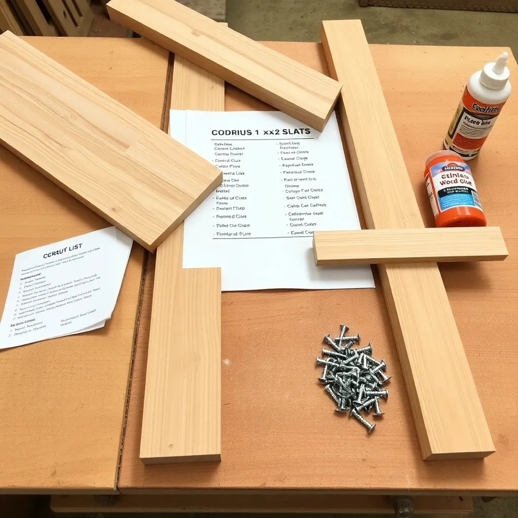 Cedar boards and materials for building a DIY window box planter
