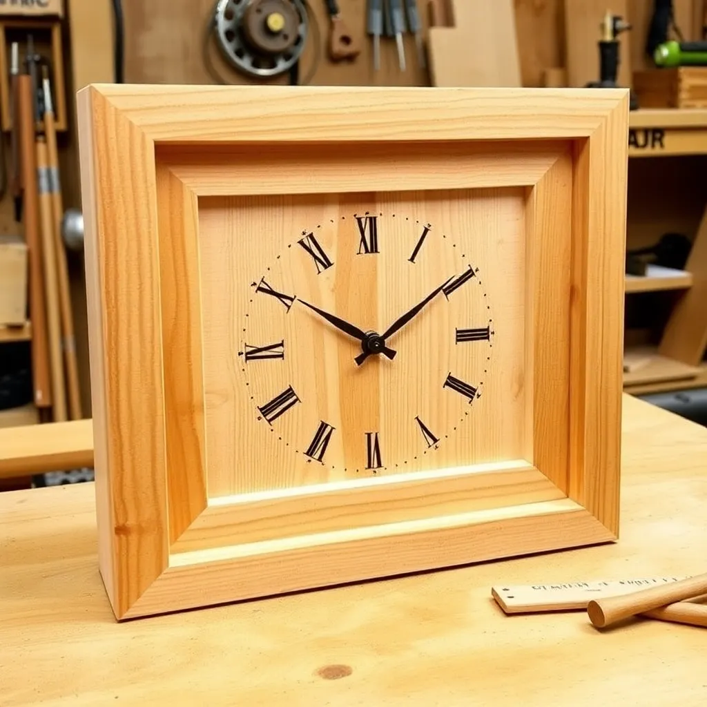 Build a Rectangular Frame Clock — Wooden Clock Plans: 6 Builds From Simple Wall Clock to Mechanical Gear Clock