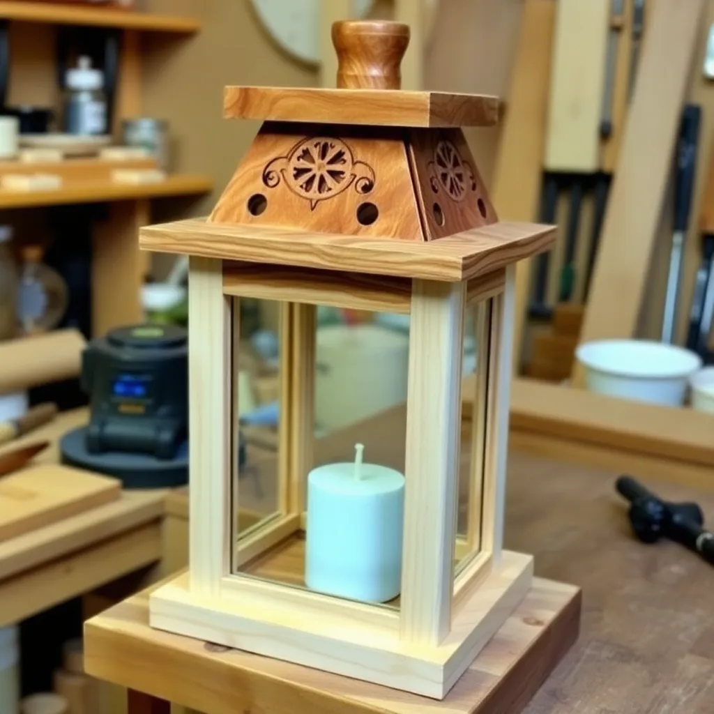 Build a Lantern With Decorative Top — Wooden Lantern Plans: 6 Builds From Tabletop Candle Lantern to Garden Post Lantern