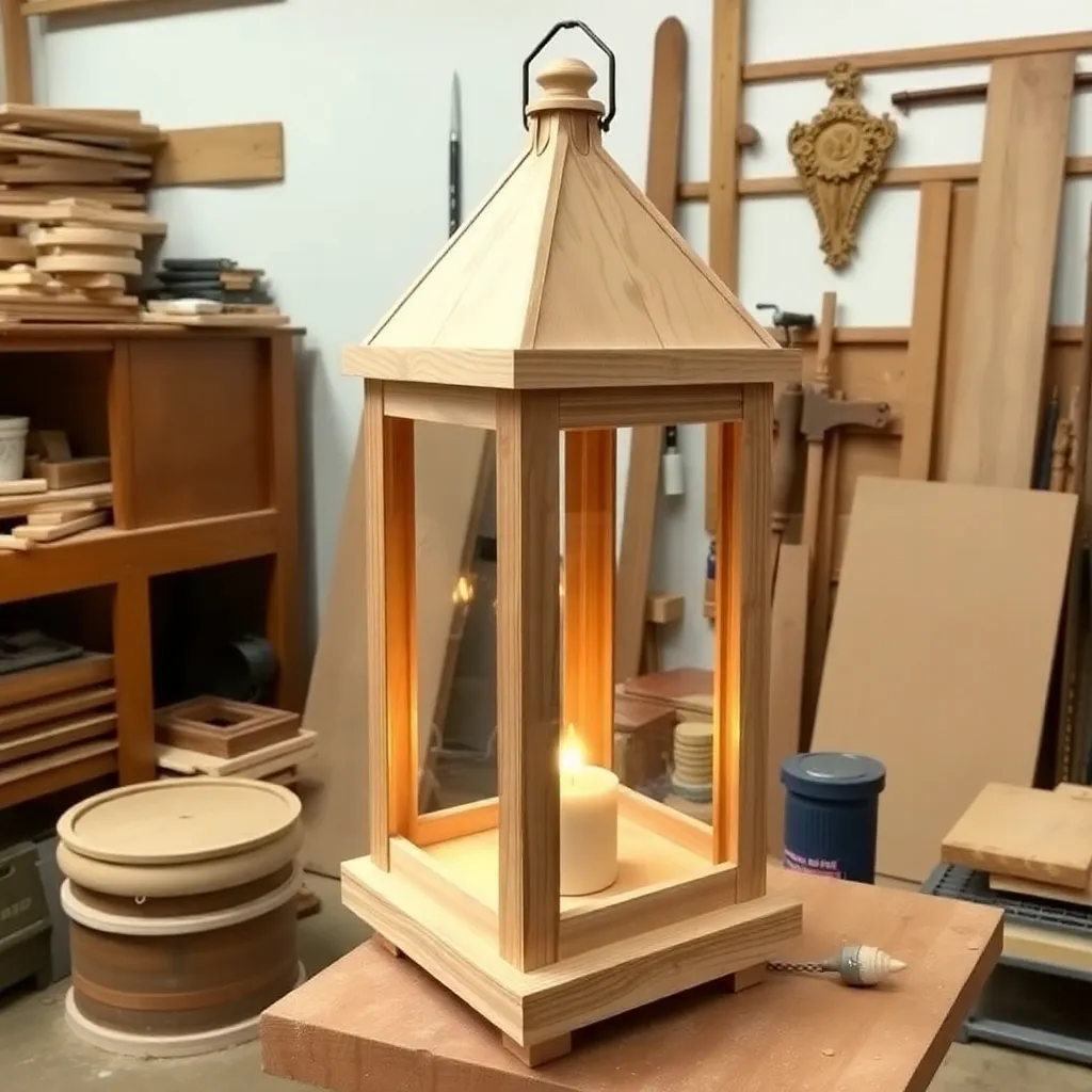 Build a Large Floor Lantern — Wooden Lantern Plans: 6 Builds From Tabletop Candle Lantern to Garden Post Lantern
