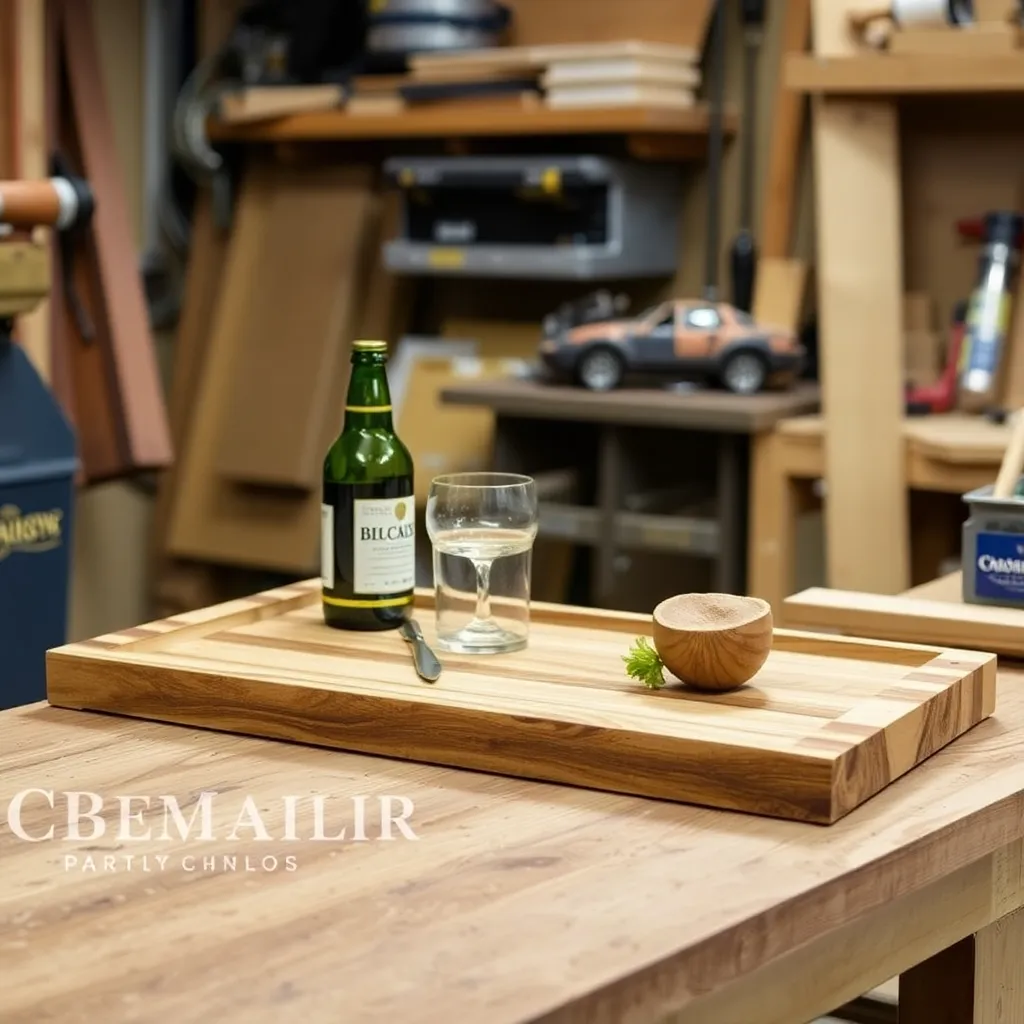 Build a Bar Tray With Raised Sides — Wooden Serving Tray Plans: 6 Builds From Breakfast Tray to Ottoman Tray
