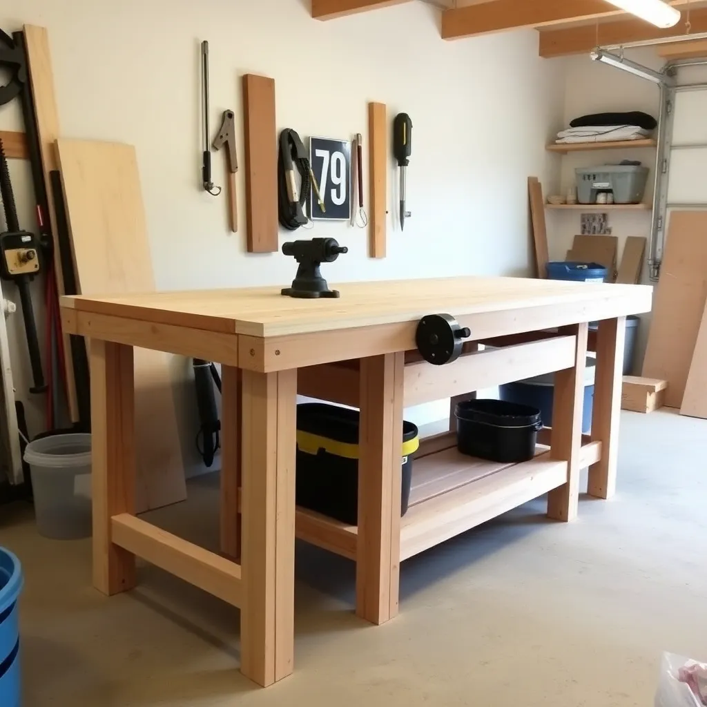 DIY 8-foot garage workbench with face vise and lower shelf - Step 2: Cut List for the Classic 8-Foot Workbench
